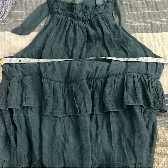 Listicle®, Ladies' Halter Cafe Dress,Tiered Softly Ruffled,Tie-Neck,Lined,Size S - Picture 12 of 15